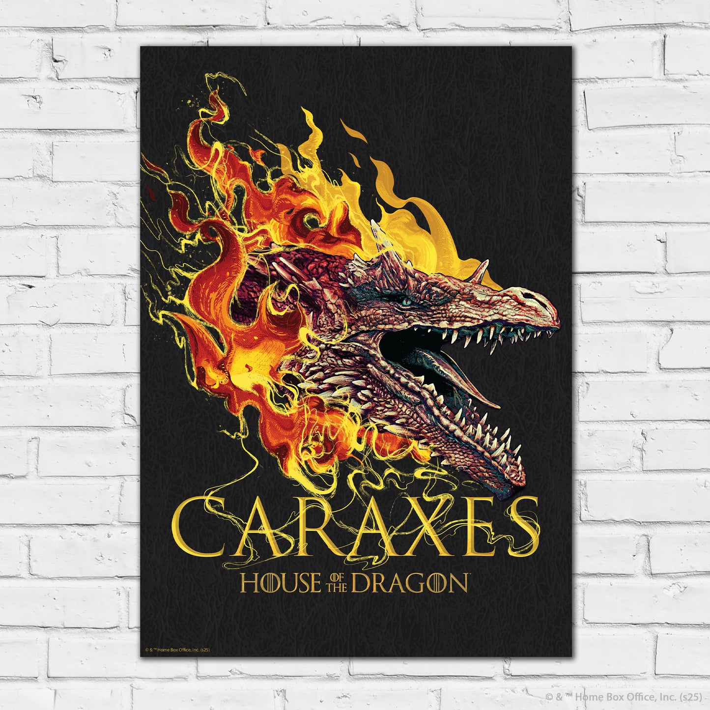 House of the Dragon Print – Caraxes Poster Wall Art