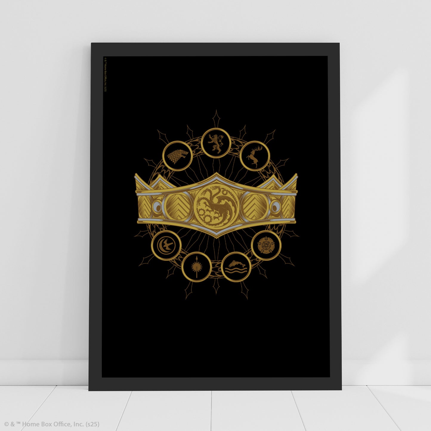 House of the Dragon Print –  Crown Poster Wall Art