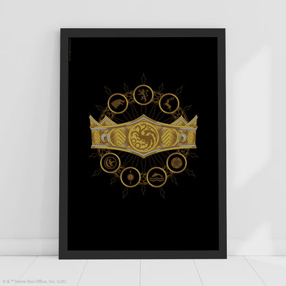 House of the Dragon Print –  Crown Poster Wall Art