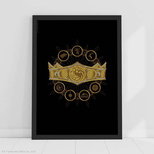 House of the Dragon Print –  Crown Poster Wall Art