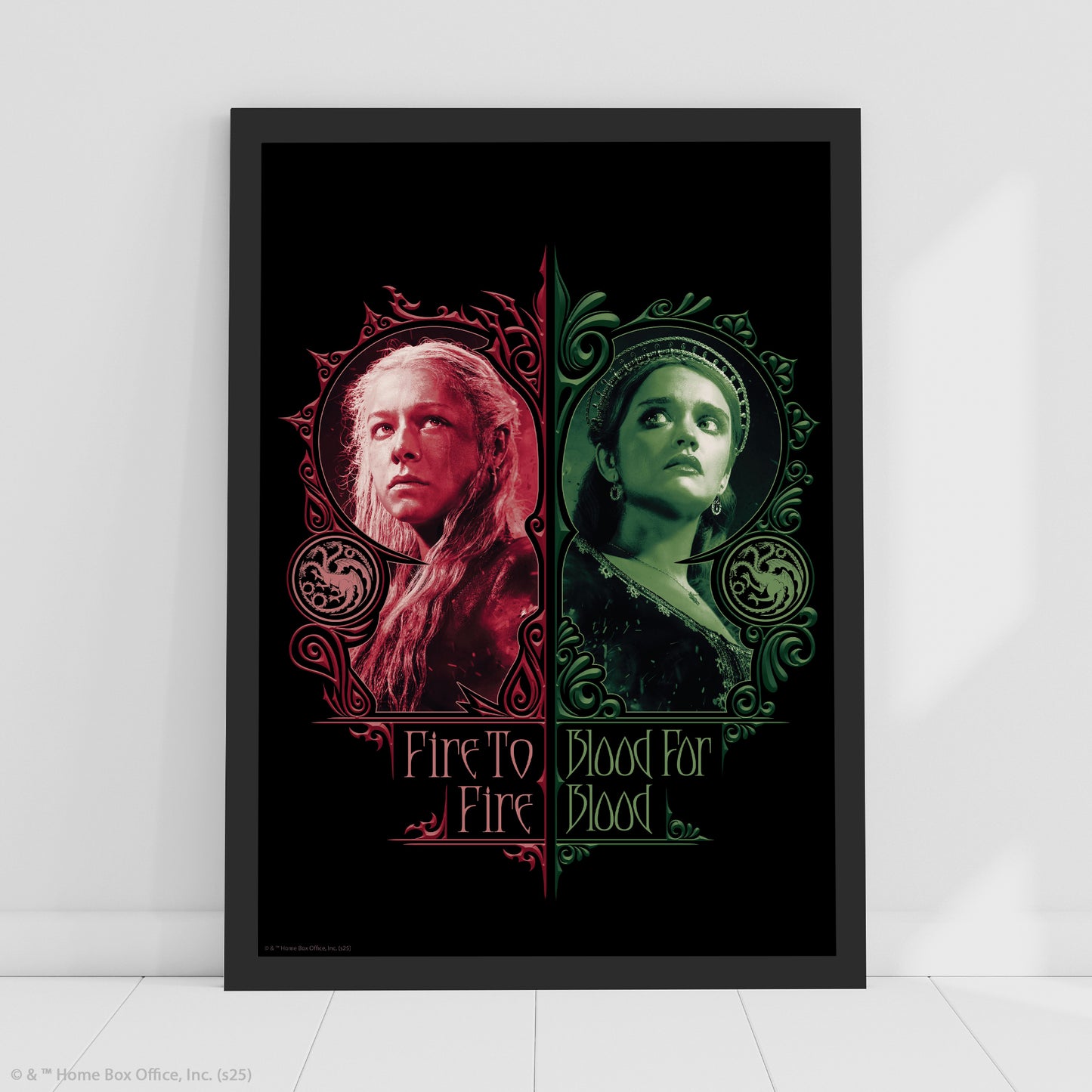 House of the Dragon Print –  Fire To Fire Poster Wall Art
