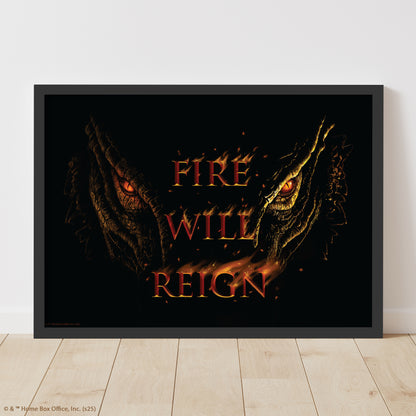 House of the Dragon Print –  Fire Will Reign Poster Wall Art