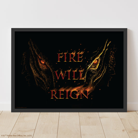 House of the Dragon Print –  Fire Will Reign Poster Wall Art