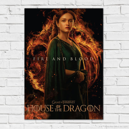 House of the Dragon Print –  Lady Alicent Hightower Poster Wall Art