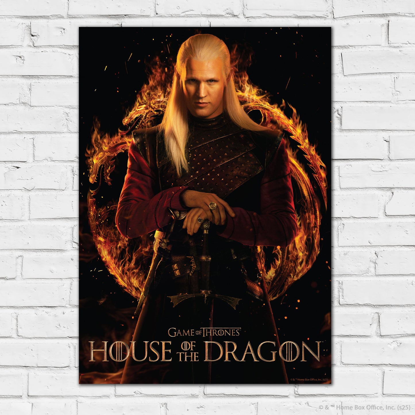 House of the Dragon Print –  Prince Daemon Targaryen Poster Wall Art