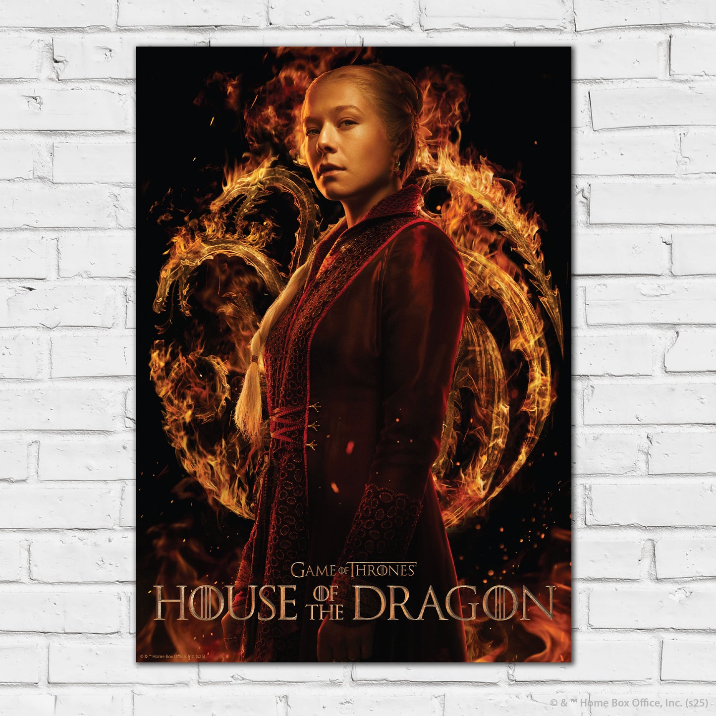 House of the Dragon Print –  Princess Rhaenyra Targaryen Poster Wall Art