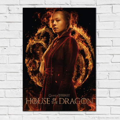 House of the Dragon Print –  Princess Rhaenyra Targaryen Poster Wall Art