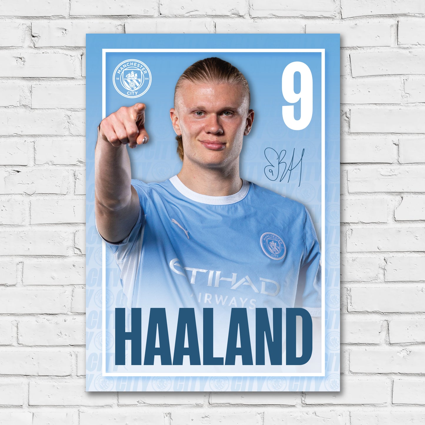 Manchester City Print - Haaland Core 26/27 Player Poster