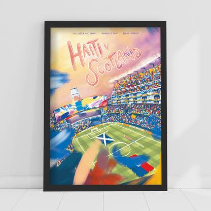 Scottish FA Print - Haiti v Scotland 2026 Matchday Poster Football Wall Art