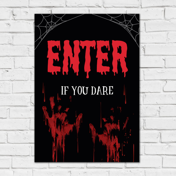 Halloween Sign - Bloody Hands Personalised Foamex Board