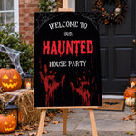 Halloween Sign - Bloody Hands Personalised Foamex Board