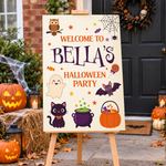 Halloween Sign - Cute Icons Personalised Foamex Board