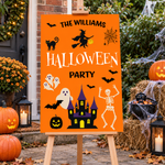 Halloween Sign - Spooky Icons Personalised Foamex Board
