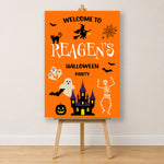 Halloween Sign - Spooky Icons Personalised Foamex Board