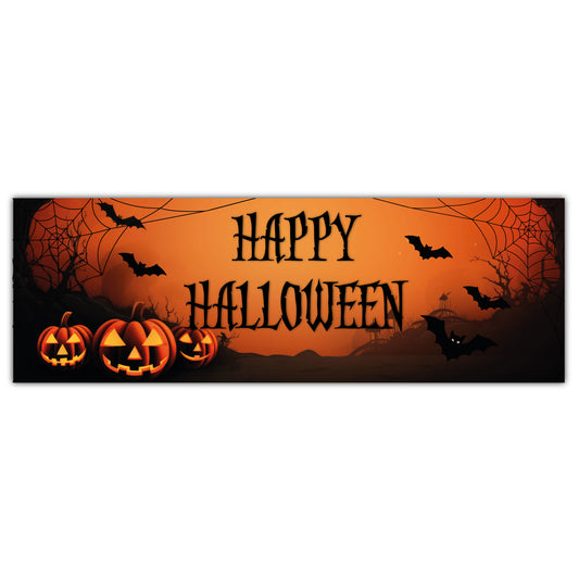 Halloween Banner -  Pumpkin Trio Personalised Wall Sticker