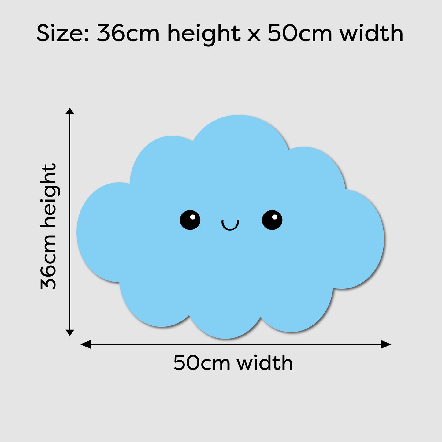 Happy Cloud LED Backlit Wallpop