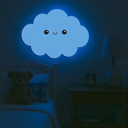 Happy Cloud LED Backlit Wallpop