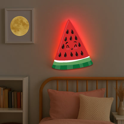Happy Watermelon LED Backlit Wallpop