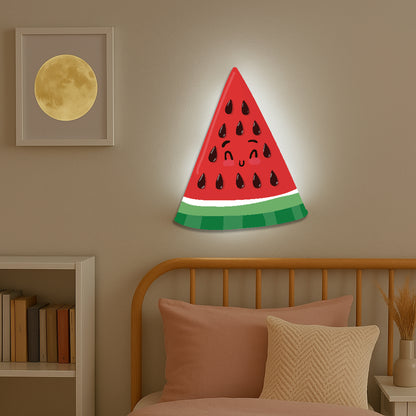 Happy Watermelon LED Backlit Wallpop