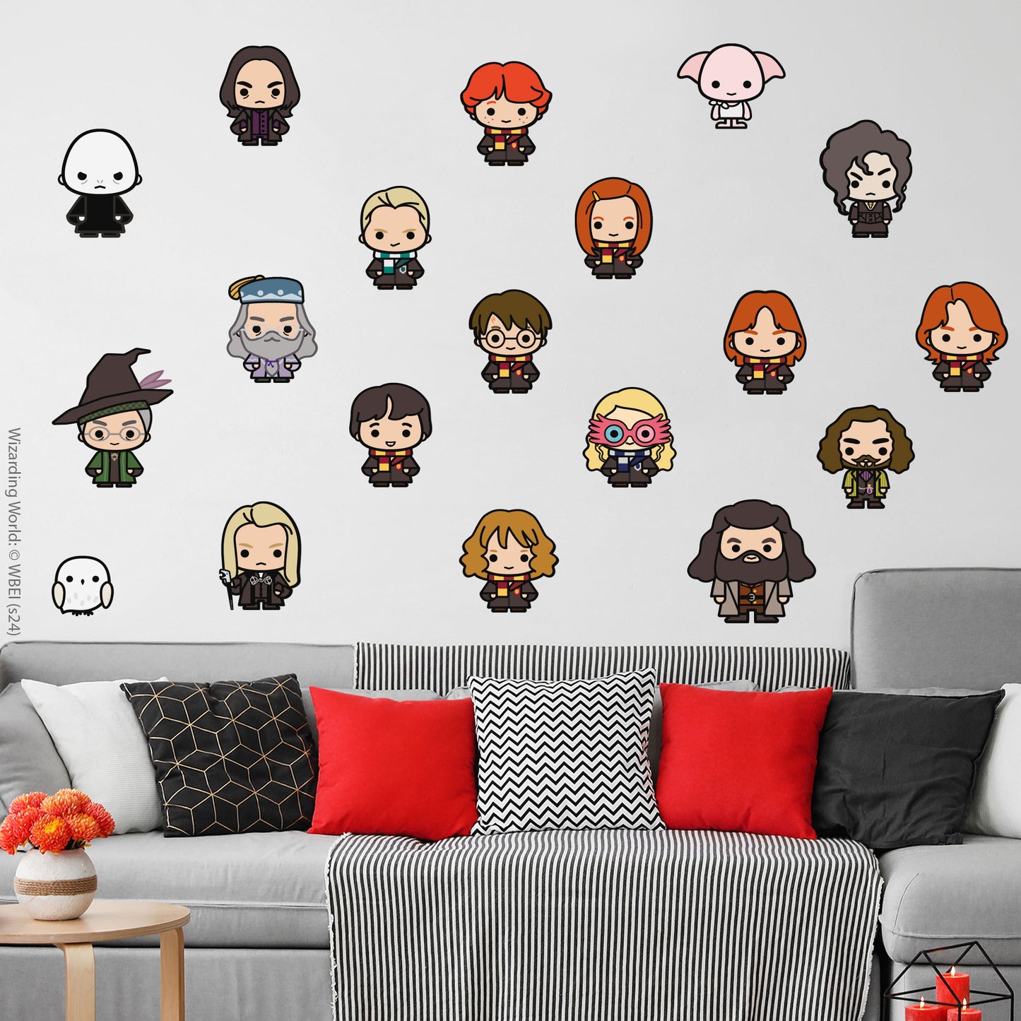 HARRY POTTER Wall Sticker – 19 Character Charm Art Wall Decal Set Wizarding World Art