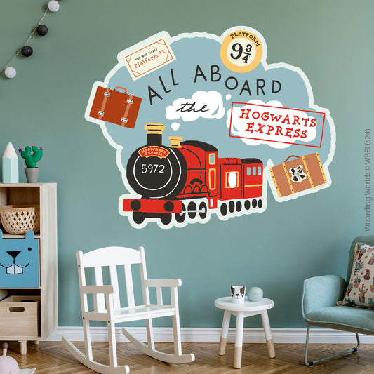 HARRY POTTER Wall Sticker – Hogwarts Express Cloud Wall Decal Wizarding World Art