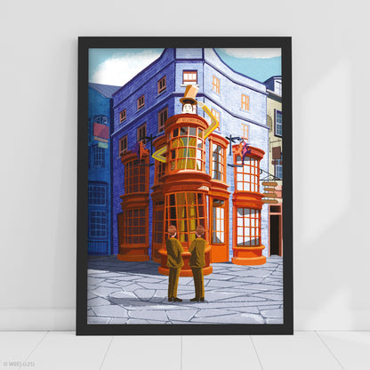 HARRY POTTER Print – Fred And George Joke Shop Poster Wall Art