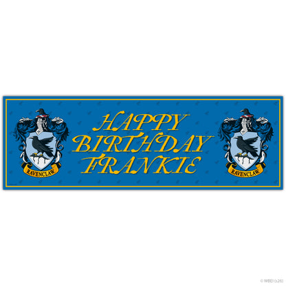 Harry Potter Birthday - Ravenclaw Personalised Name Banner Wall Sticker