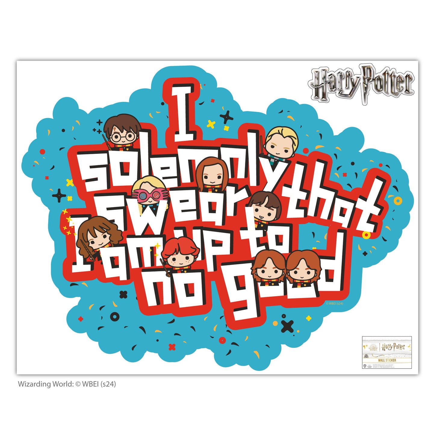 HARRY POTTER Wall Sticker – Solemnly Swear Charm Wall Decal Wizarding World Art