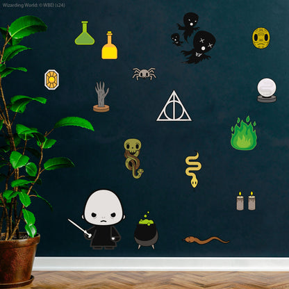 HARRY POTTER Wall Sticker – Voldemort Dark Arts Charm Wall Decal Set Wizarding World Art