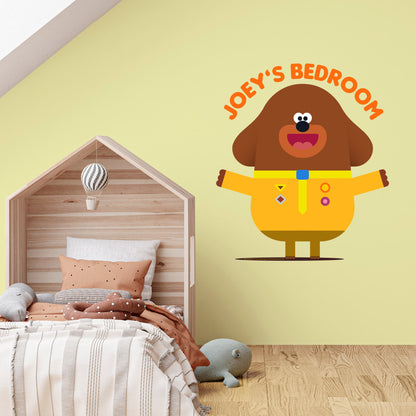 Hey Duggee Wall Sticker - Open Arms Personalised Decal Wall Art