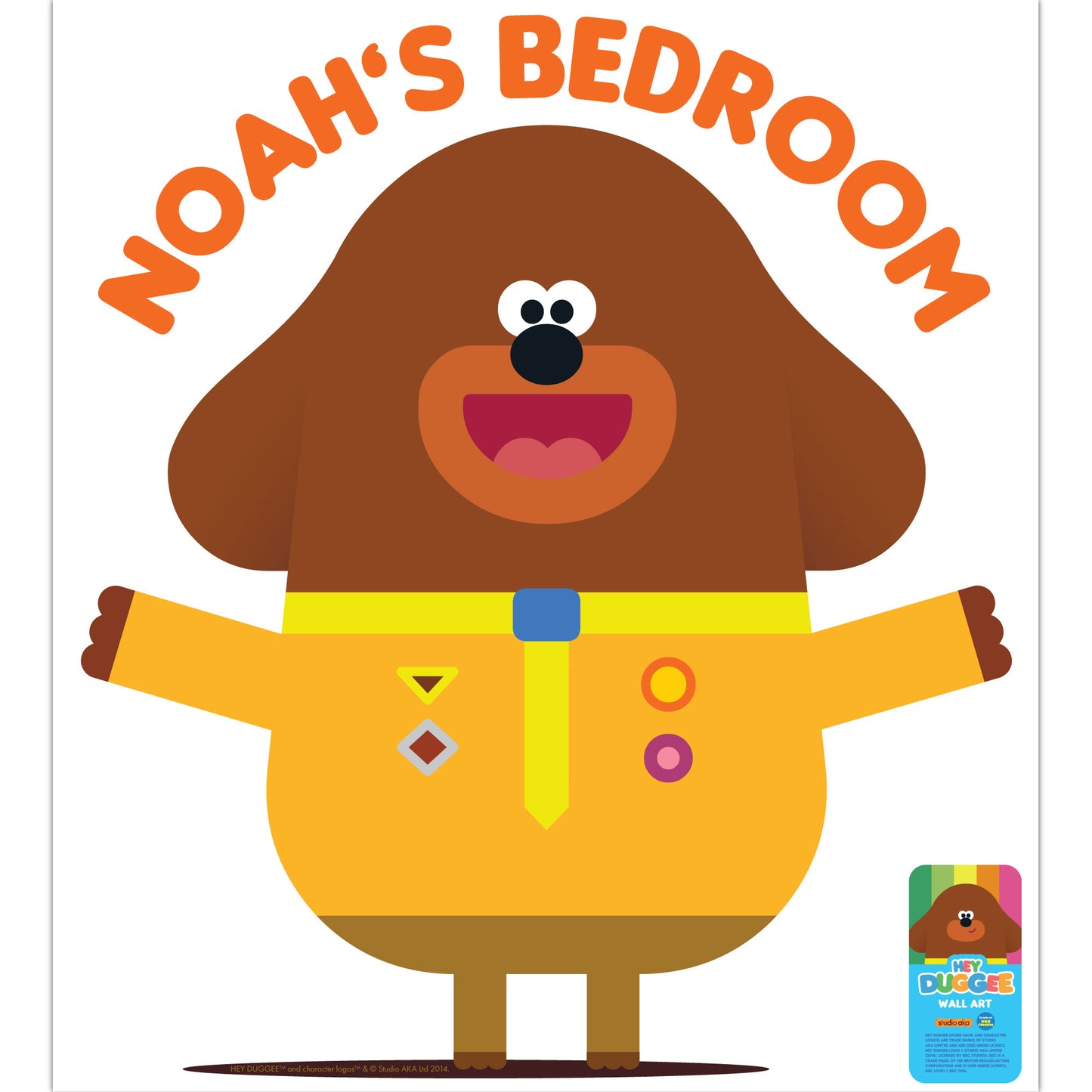 Hey Duggee Wall Sticker - Open Arms Personalised Decal Wall Art