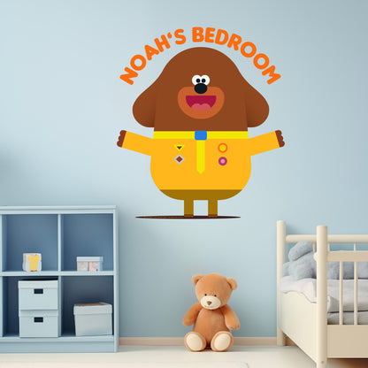 Hey Duggee Wall Sticker - Open Arms Personalised Decal Wall Art