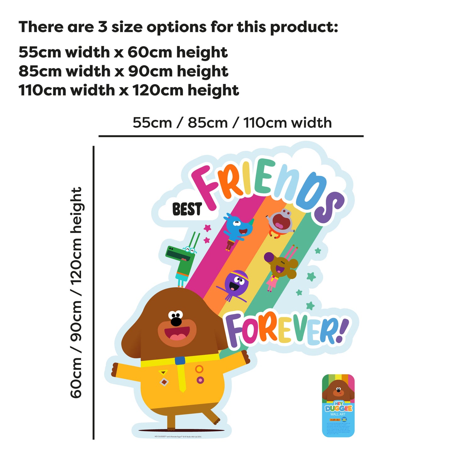 Hey Duggee Wall Sticker - Best Friends Forever Decal Wall Art