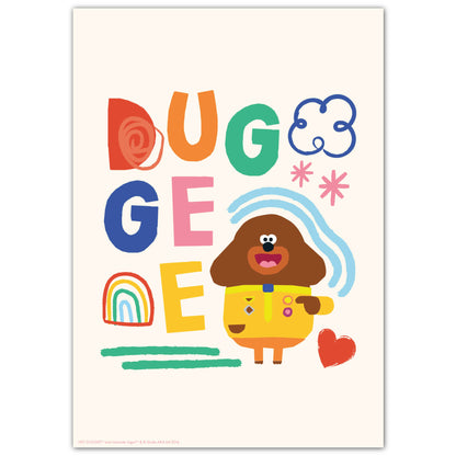 Hey Duggee Print - Doodle Poster Wall Art