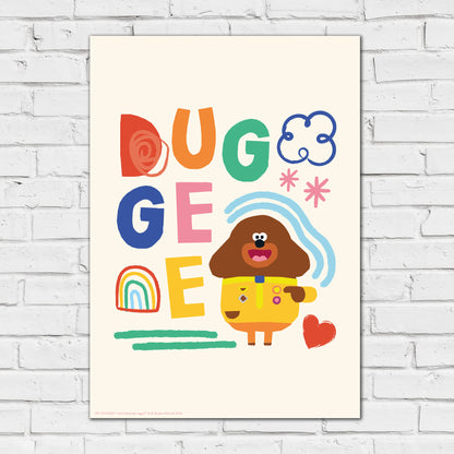 Hey Duggee Print - Doodle Poster Wall Art