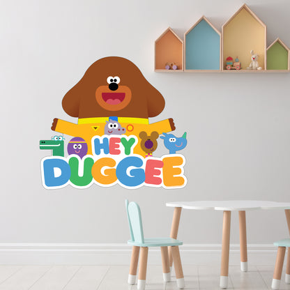 Hey Duggee Wall Sticker - Group And Logo Decal Wall Art