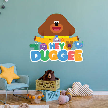 Hey Duggee Wall Sticker - Group And Logo Decal Wall Art