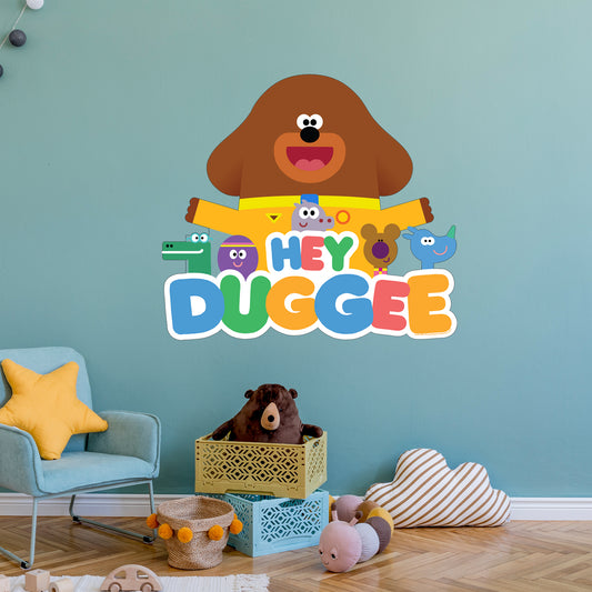 Hey Duggee Wall Sticker - Group And Logo Decal Wall Art