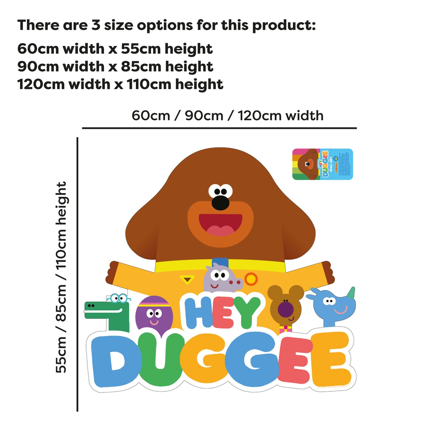 Hey Duggee Wall Sticker - Group And Logo Decal Wall Art