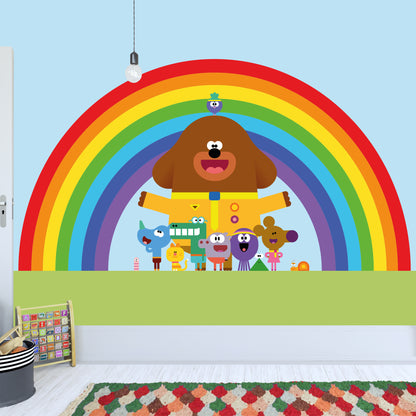 Hey Duggee Full Wall Mural - Group Rainbow Wall Art
