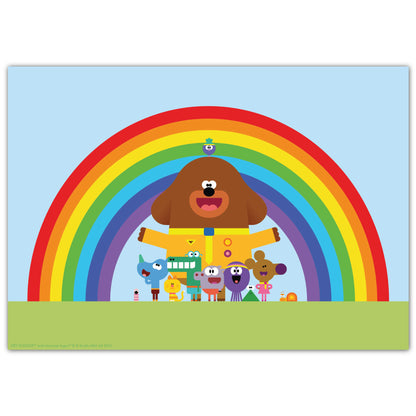 Hey Duggee Print - Group Rainbow Poster Wall Art