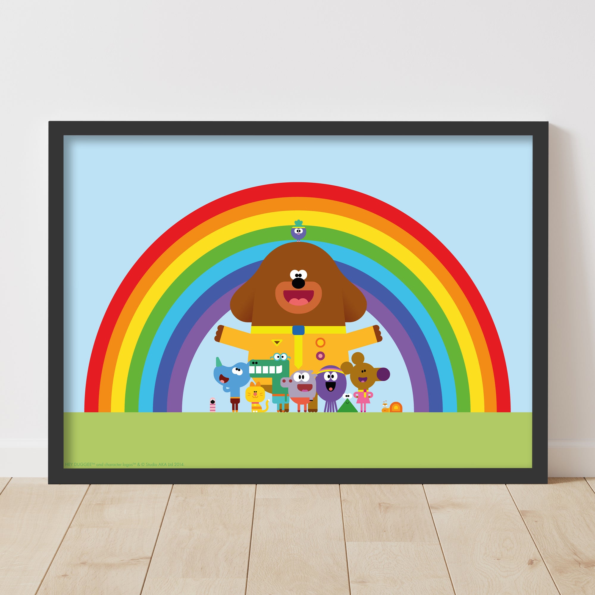 Hey Duggee Print - Group Rainbow Poster Wall Art – www.themed.co.uk