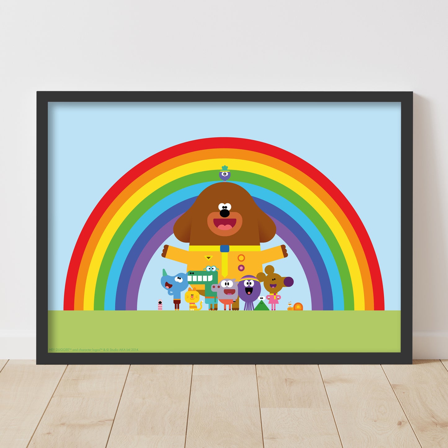 Hey Duggee Print - Group Rainbow Poster Wall Art