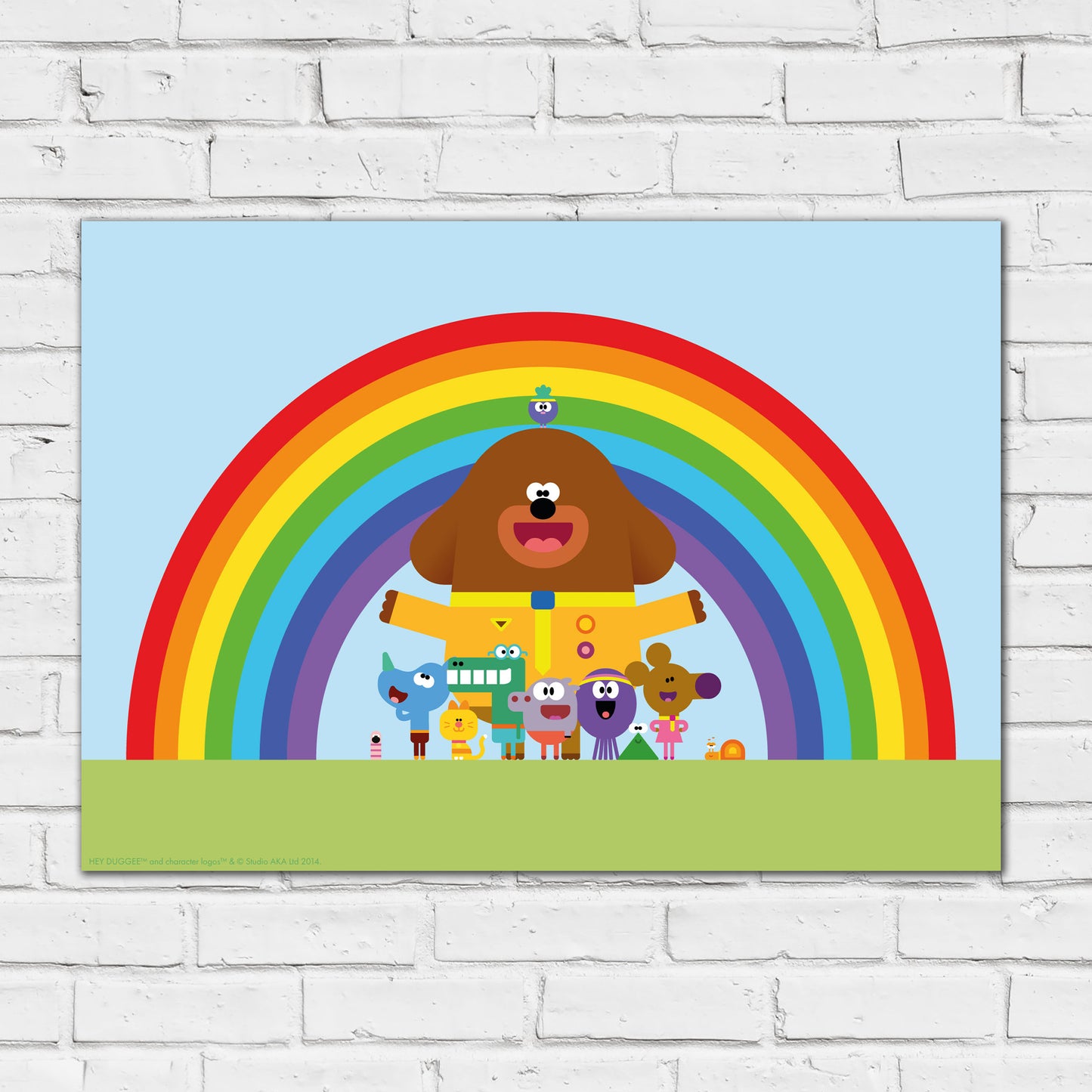 Hey Duggee Print - Group Rainbow Poster Wall Art
