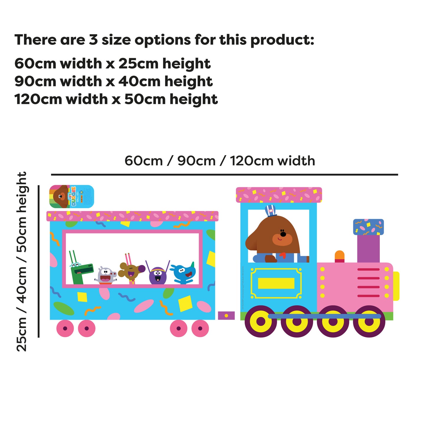 Hey Duggee Wall Sticker - Group Train Decal Wall Art