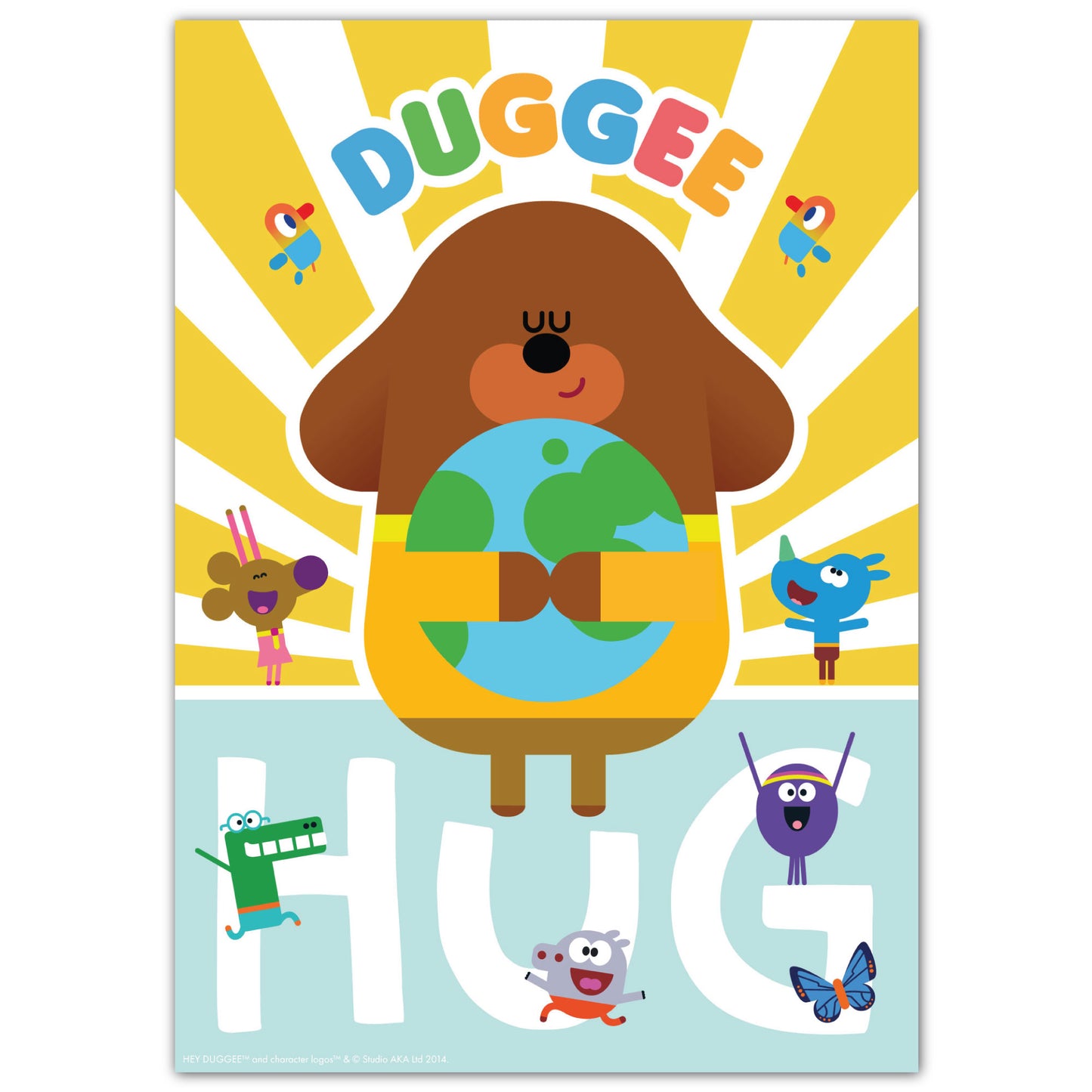 Hey Duggee Print - Duggee Hug Poster Wall Art