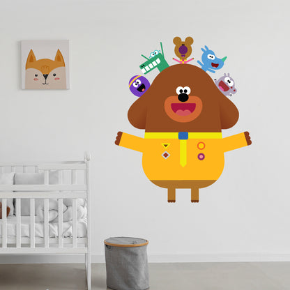 Hey Duggee Wall Sticker - Kids On Head Decal Wall Art