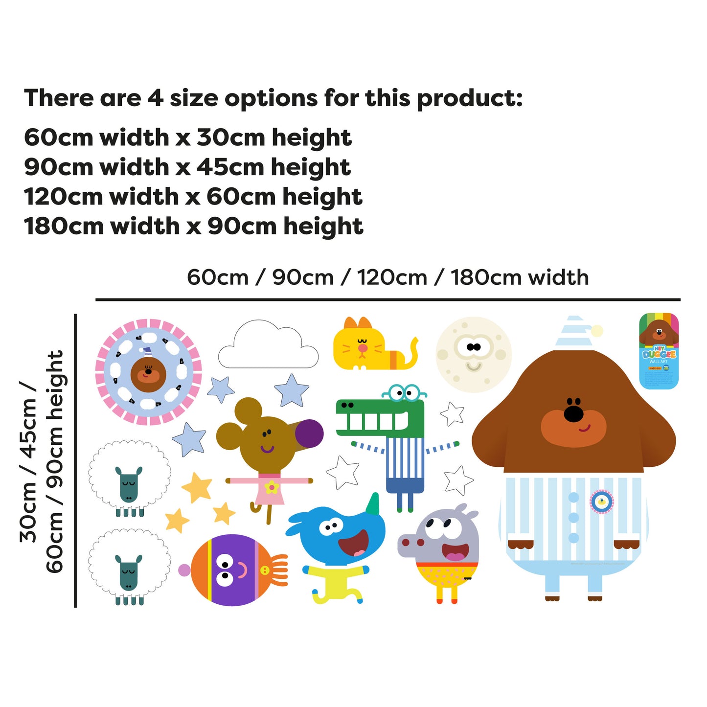 Hey Duggee Wall Sticker - Night Time Decal Wall Art