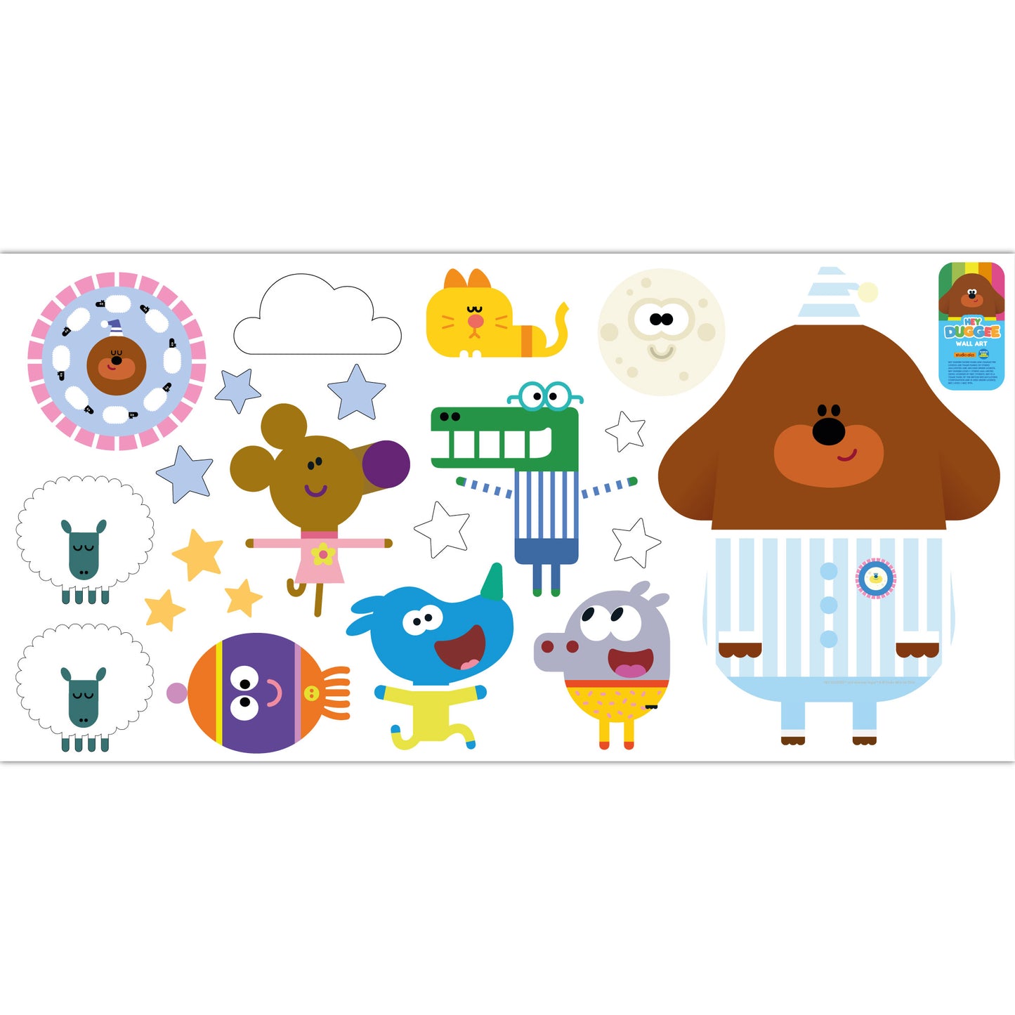 Hey Duggee Wall Sticker - Night Time Decal Wall Art