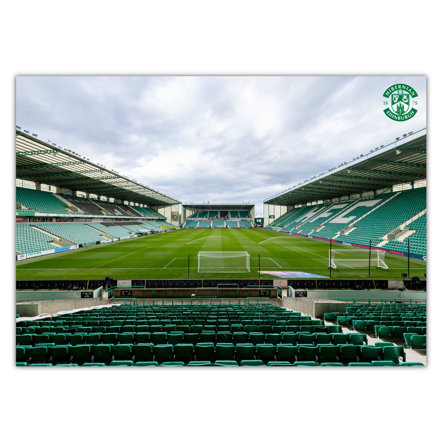 Hibernian FC Print - Stadium Day Time Poster Football Wall Art